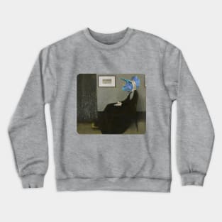 triceratops Whistler's Mother Crewneck Sweatshirt